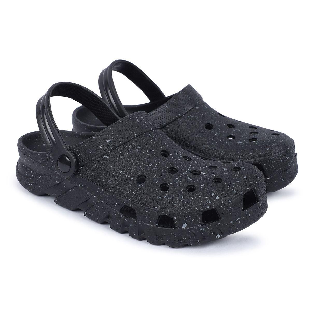 Monex New Latest Black Clogs For Mens