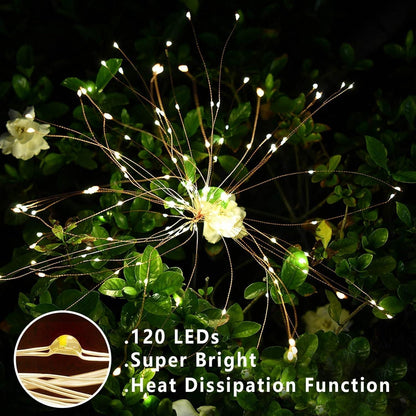 Waterproof Firework LED Outdoor Solar Garden Lights