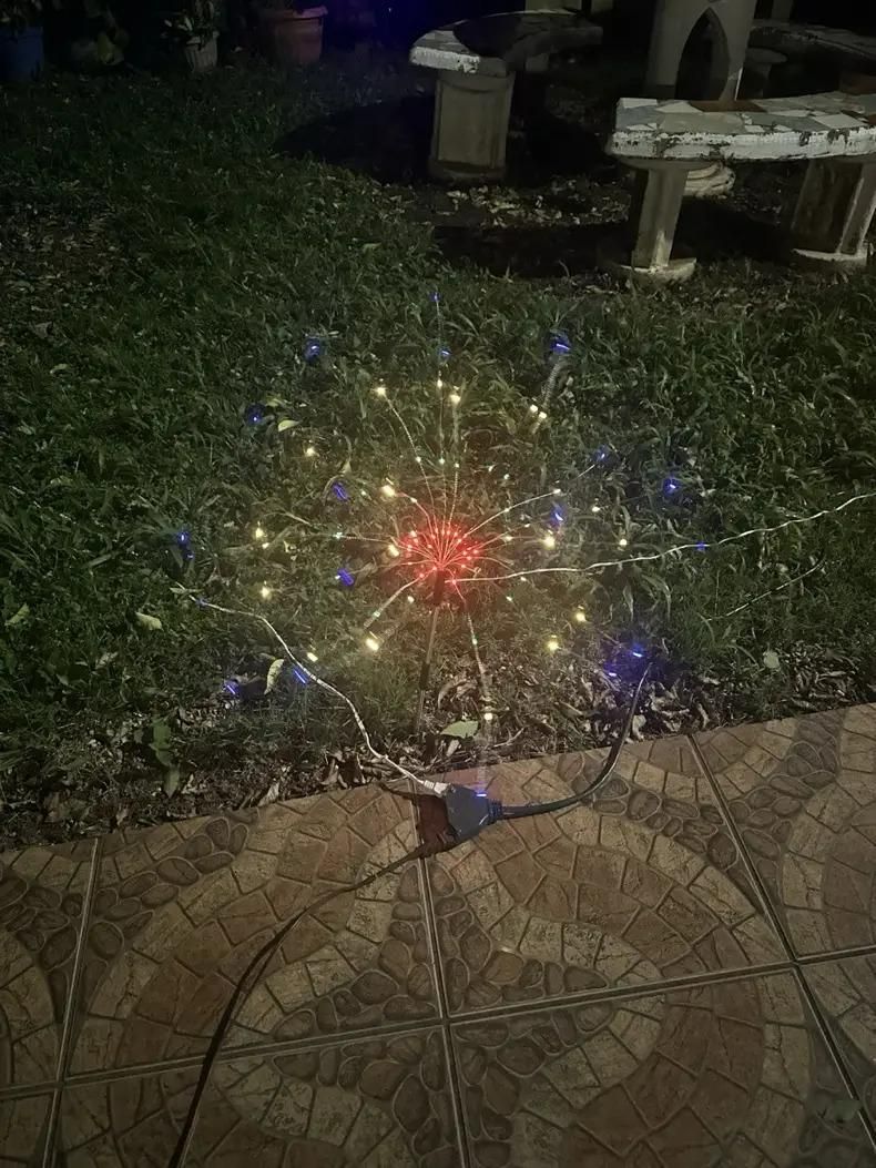 Waterproof Firework LED Outdoor Solar Garden Lights