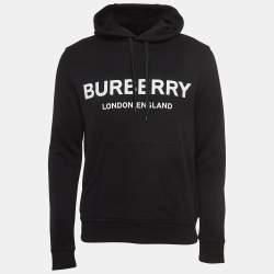 Men's Burberry Printed Black Hoodie