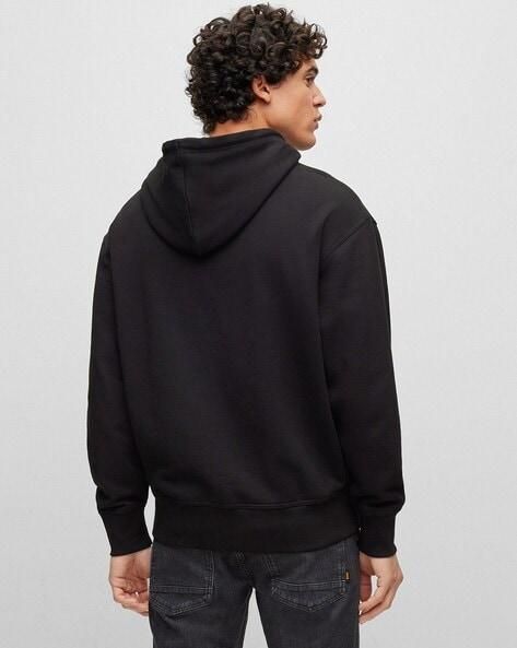 Men's Boss Printed Black Hoodie