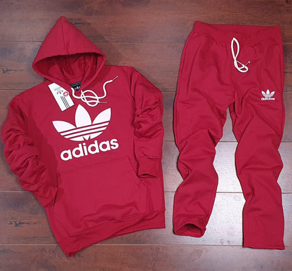 Fleece Printed Regular Full Sleeves Tracksuits