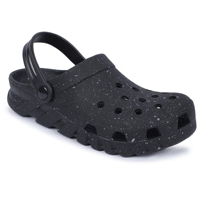 Monex New Latest Black Clogs For Mens